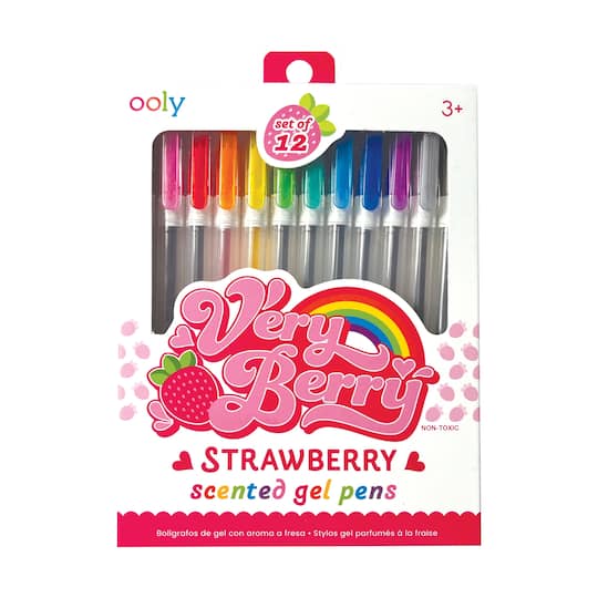 OOLY Very Berry 12-Piece Scented Gel Pen Set